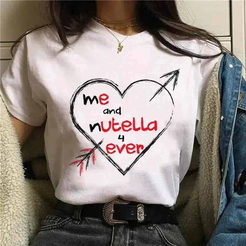 Kawaii Nutella Print T-Shirt